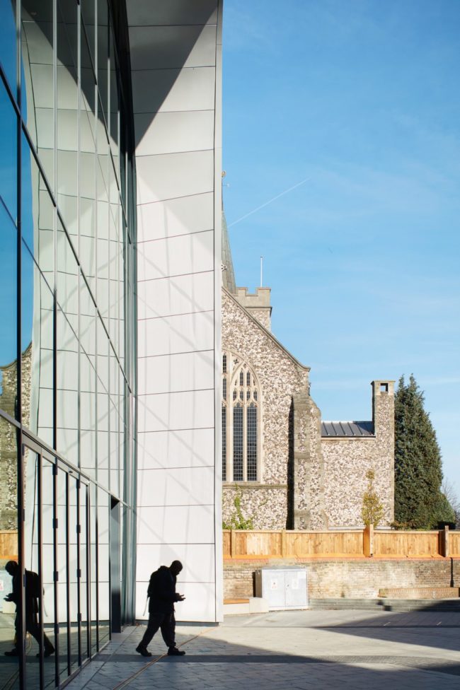 Architectural photography of Curve in Slough by Bblur Architecture