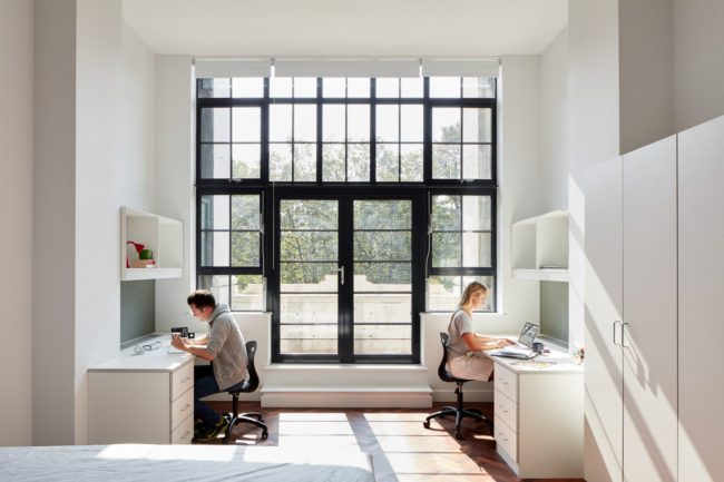 Student accommodation designed by Jestico Whiles, shot by Matt Clayton