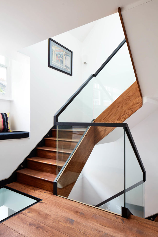 Stair Interior photography by Matt Clayton of Mews House by XUL