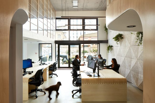 interior photography of modern office space