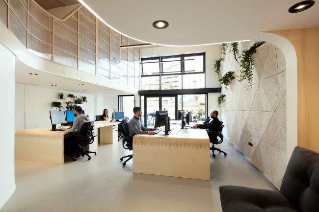 interior photography of modern office space