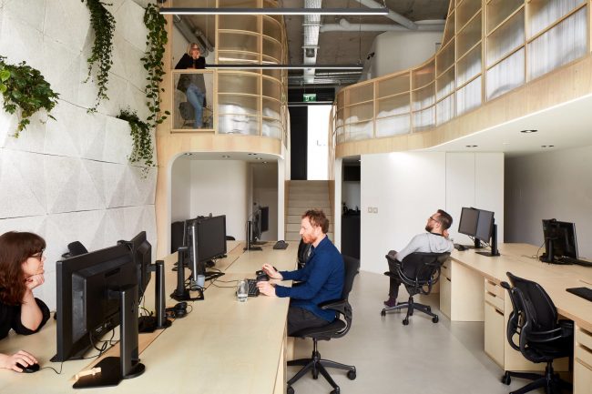 interior photography of modern office space