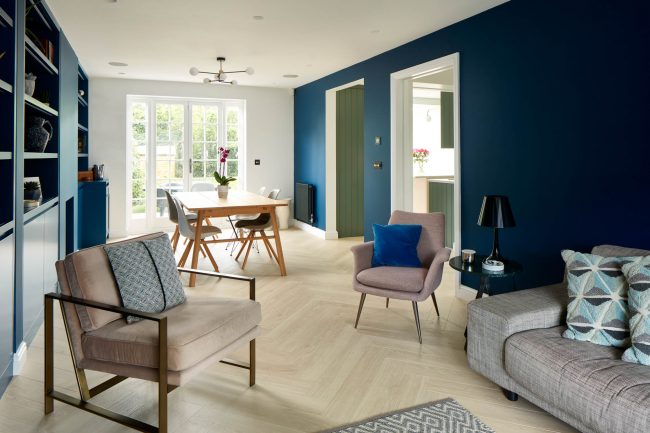 interior of london refurbishment by XUL, Living room