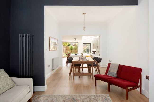 Architectural interior shoot for @atelierkhan of their recent residential extension in Walthamstow featuring a whole new layout and fab kitchen extension
