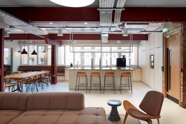 Commercial interiors shoot for _pacelab of recently refurbished office space in Covent Garden, Central London