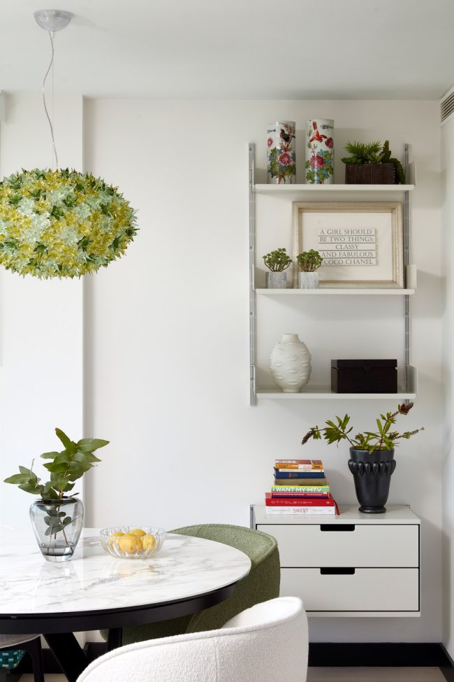 Interior shoot for @claudiainteriors of their project a bold colourful take on a modern apartment in Canary Wharf, London