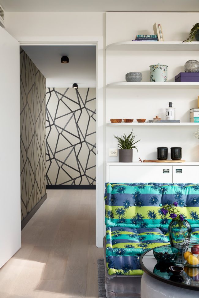 Interior shoot for @claudiainteriors of their project a bold colourful take on a modern apartment in Canary Wharf, London