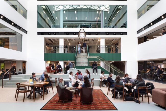 Office redesign by Space Lab of Berners Street, their recent project in Bloomsbury, London.