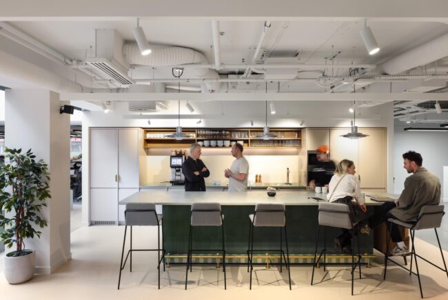 Office redesign by Space Lab of Berners Street, their recent project in Bloomsbury, London.