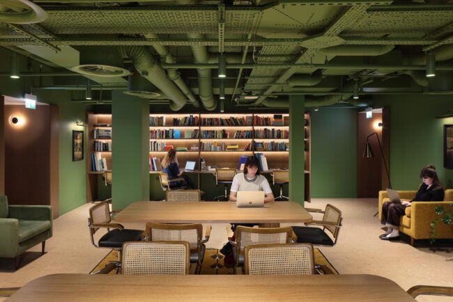 Office redesign by Space Lab of Berners Street, their recent project in Bloomsbury, London.