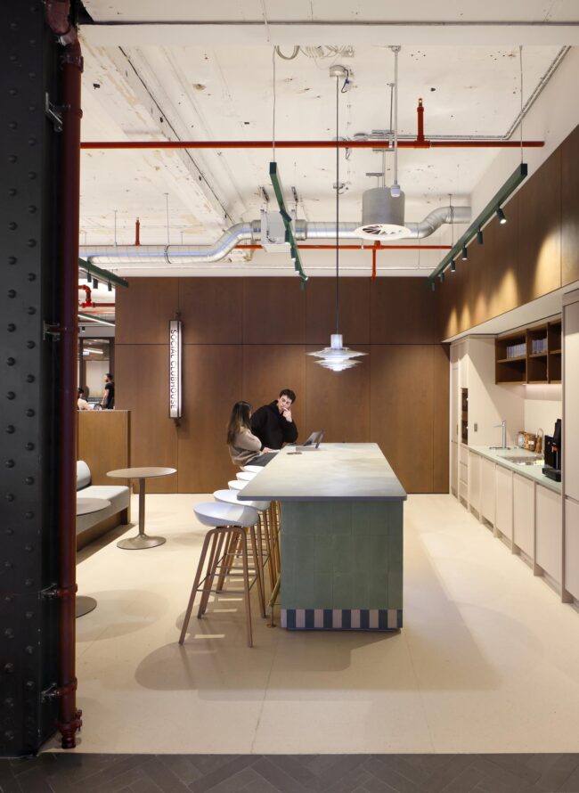 Office redesign by Space Lab of Berners Street, their recent project in Bloomsbury, London.