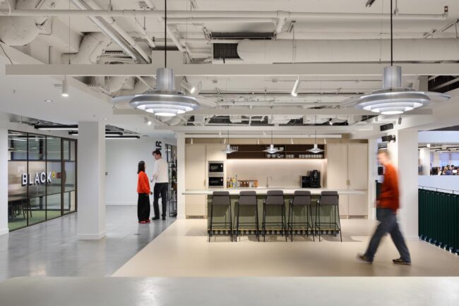 Office redesign by Space Lab of Berners Street, their recent project in Bloomsbury, London.